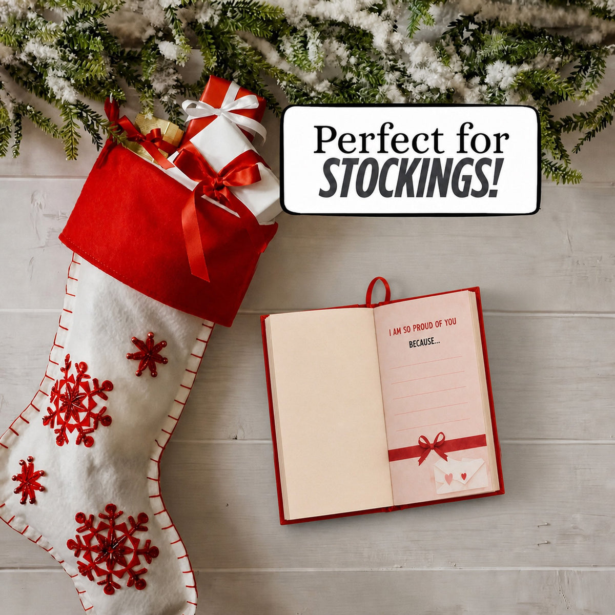 ❤️A Little Book Of LOVE For You (HANG ON THE TREE) 📖 Hardcover Christmas Tree Ornament 🎄🎀