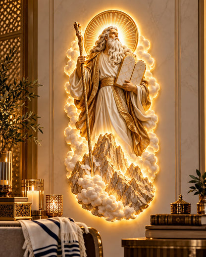 🔥45% OFF🔥Jewish Heritage Illuminated Wall Art – High Priest Inspired Design