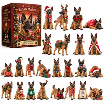 🎉24 Days of Belgian Malinois Joy — 24 Unique Collectible Figurines🎉