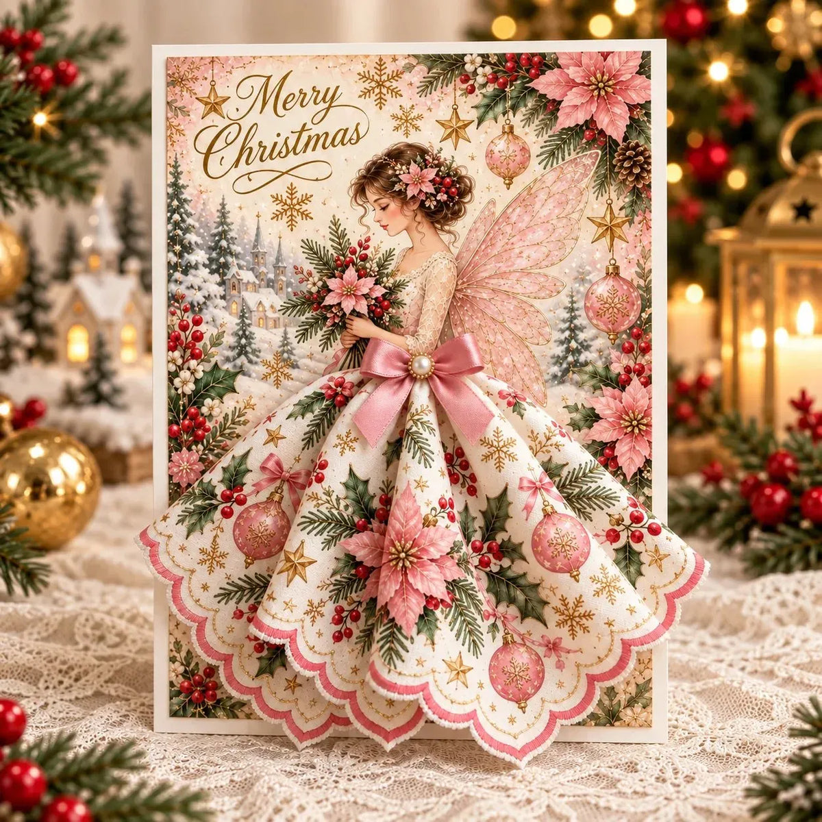 ⏳ Last Day 49% OFF – 👼 3D Christmas Angel Pop-Up Greeting Card | Meaningful Holiday Keepsake with Envelope & Space for Your Personal Message 🎄