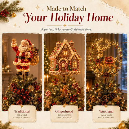 ⏳ Last Day 49% OFF – 🎅  Lighted Christmas Tree Topper Collection ✨