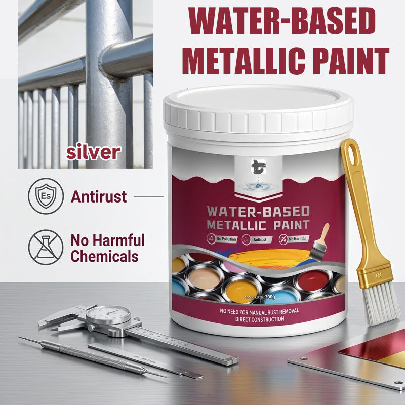 🔥⏳Time-Limited Special⏰Rust Converter Metallic Paint – One coat stops rust, no sanding, no fumes.  🔨🛡️