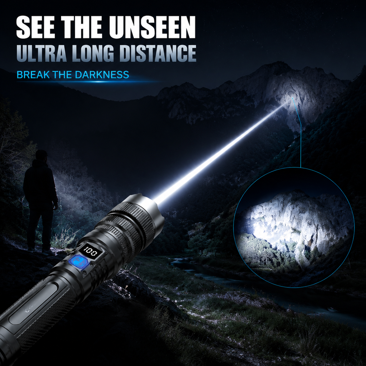 Last Day 49% OFF🔥High-Power Flashlight – Aluminum Alloy Heat-Dissipating Head
