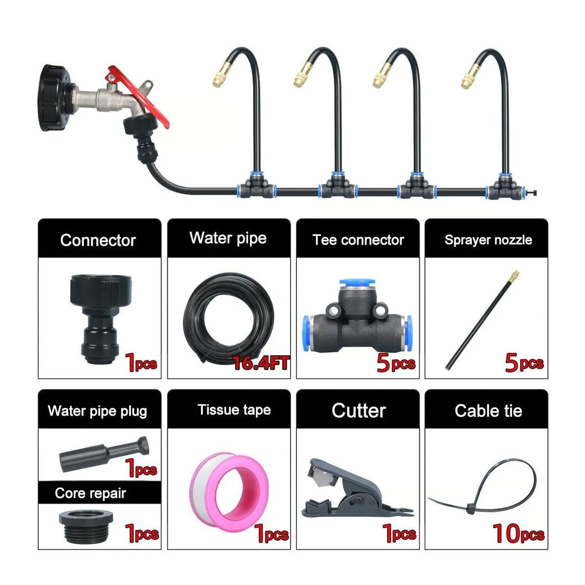 💧Flexible Garden Misting Kit for Everyday Watering