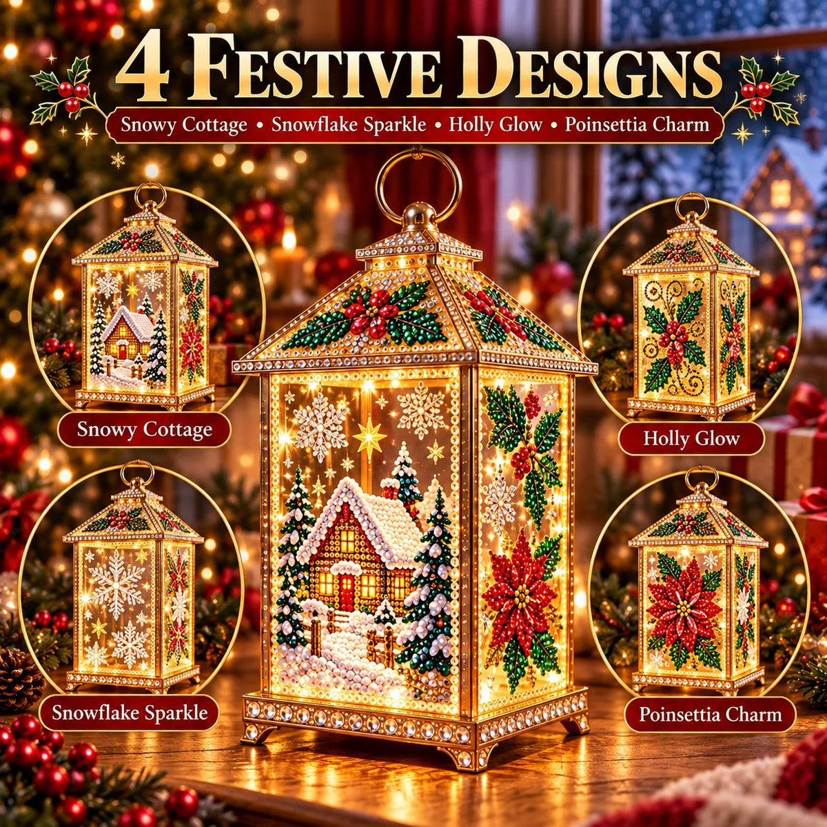 ✨🎁 Christmas Glow™ — DIY Light-Up Diamond Art Lantern