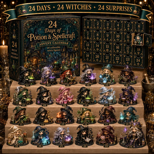 🧙‍♀️TODAY ONLY 49% OFF – Witch Advent Calendar | 24 Days of Magical Witchy Surprises | Limited Edition Collectible Mini Figures✨