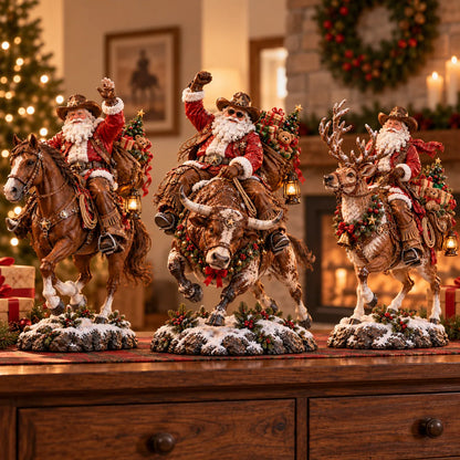 🔥Last Day 48% OFF🎄🤠 The Old West Cowboy Santa – A Homeward Christmas Keepsake