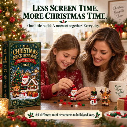 ⏳ Last Day 49% OFF – 🎄24-Day Mini Christmas Brick Ornament Advent Calendar