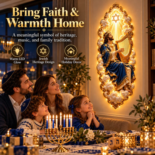 🔥45% OFF🔥Jewish Heritage Illuminated Wall Art – High Priest Inspired Design