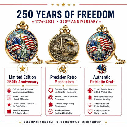 ⏳ ONLY 72 HOURS LEFT: USA 250TH POCKET WATCH — $25.99 ⏳