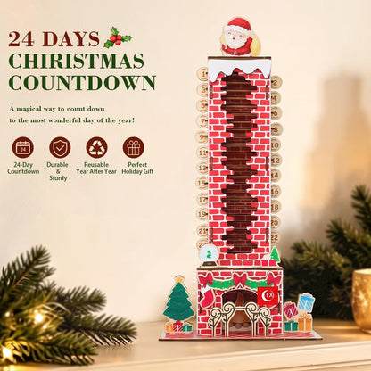 🎅 Build Your Own Christmas Countdown! DIY Mechanical Santa Chimney Calendar 🛠️✨