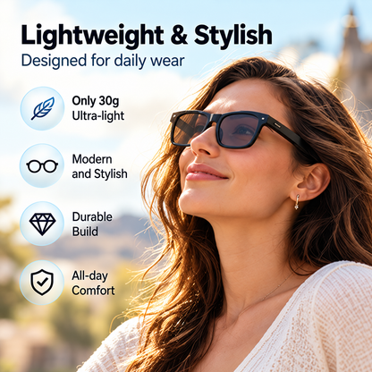 🌍👓 AI Smart Translation Glasses – 164+ Languages, Music, Calls & Everyday Wear