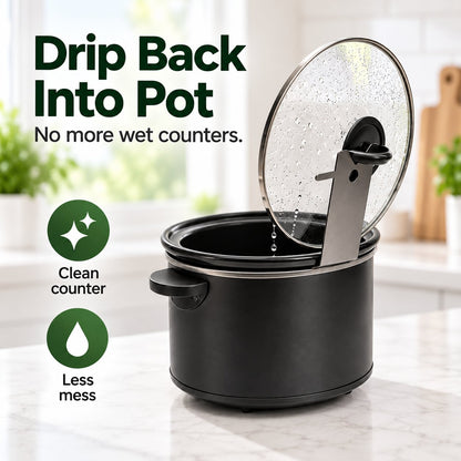🔥HOT SALE 50% OFF - 🍳Multifunctional Anti-Slip Cooker Lid Stand - Space-Saving Kitchen Counter Organizer