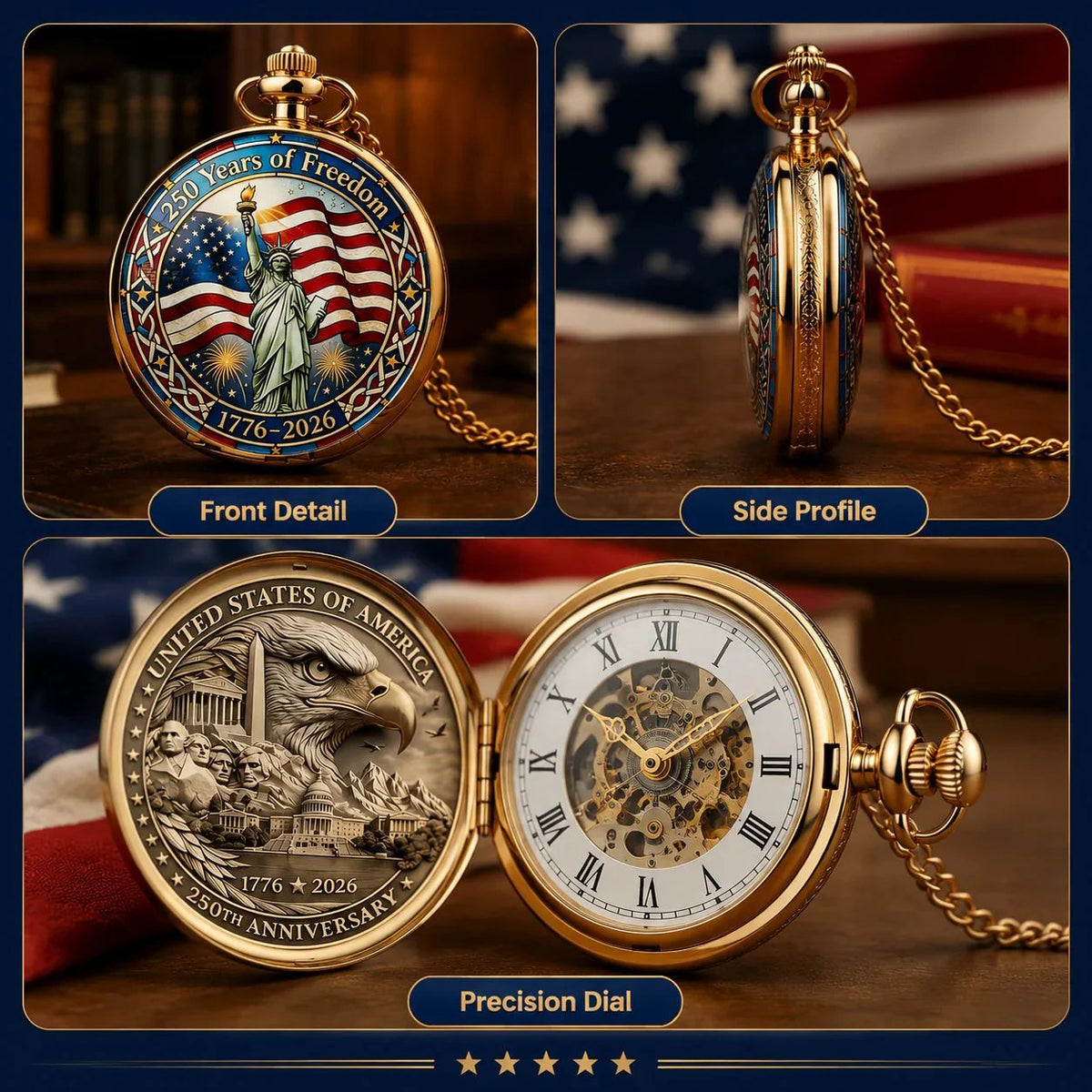 ⏳ ONLY 72 HOURS LEFT: USA 250TH POCKET WATCH — $25.99 ⏳