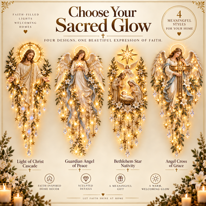🔥 LIMITED-TIME 50% OFF✝️Jesus, Angel & Nativity Lighted Wall Light Décor
