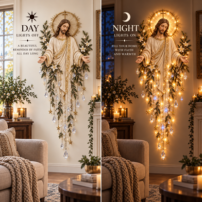 🔥 LIMITED-TIME 50% OFF✝️Jesus, Angel & Nativity Lighted Wall Light Décor