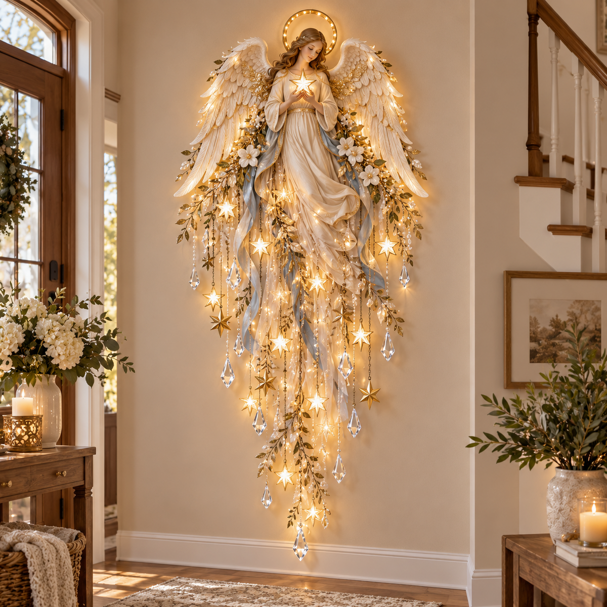🔥 LIMITED-TIME 50% OFF✝️Jesus, Angel & Nativity Lighted Wall Light Décor