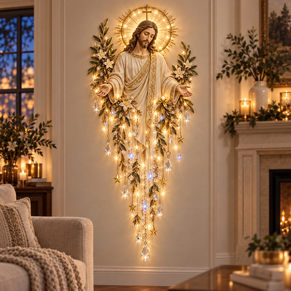 🔥 LIMITED-TIME 50% OFF✝️Jesus, Angel & Nativity Lighted Wall Light Décor