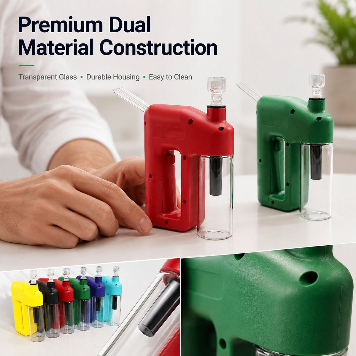 ⚡ LAST DAY 49% OFF – Portable Handheld Electric Filtration Device | Compact Glass Chamber Design with Electric-Assisted Operation & 6 Color Options ✨