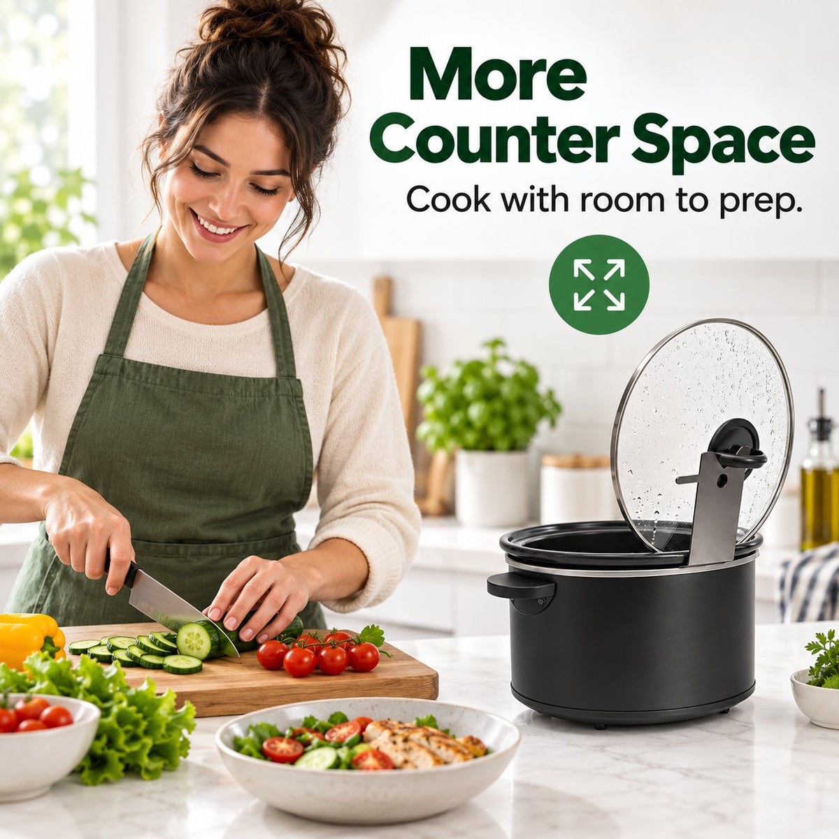 🔥HOT SALE 50% OFF - 🍳Multifunctional Anti-Slip Cooker Lid Stand - Space-Saving Kitchen Counter Organizer