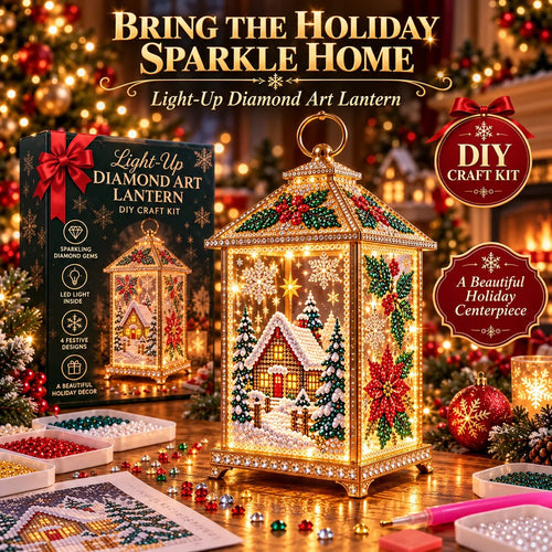 ✨🎁 Christmas Glow™ — DIY Light-Up Diamond Art Lantern