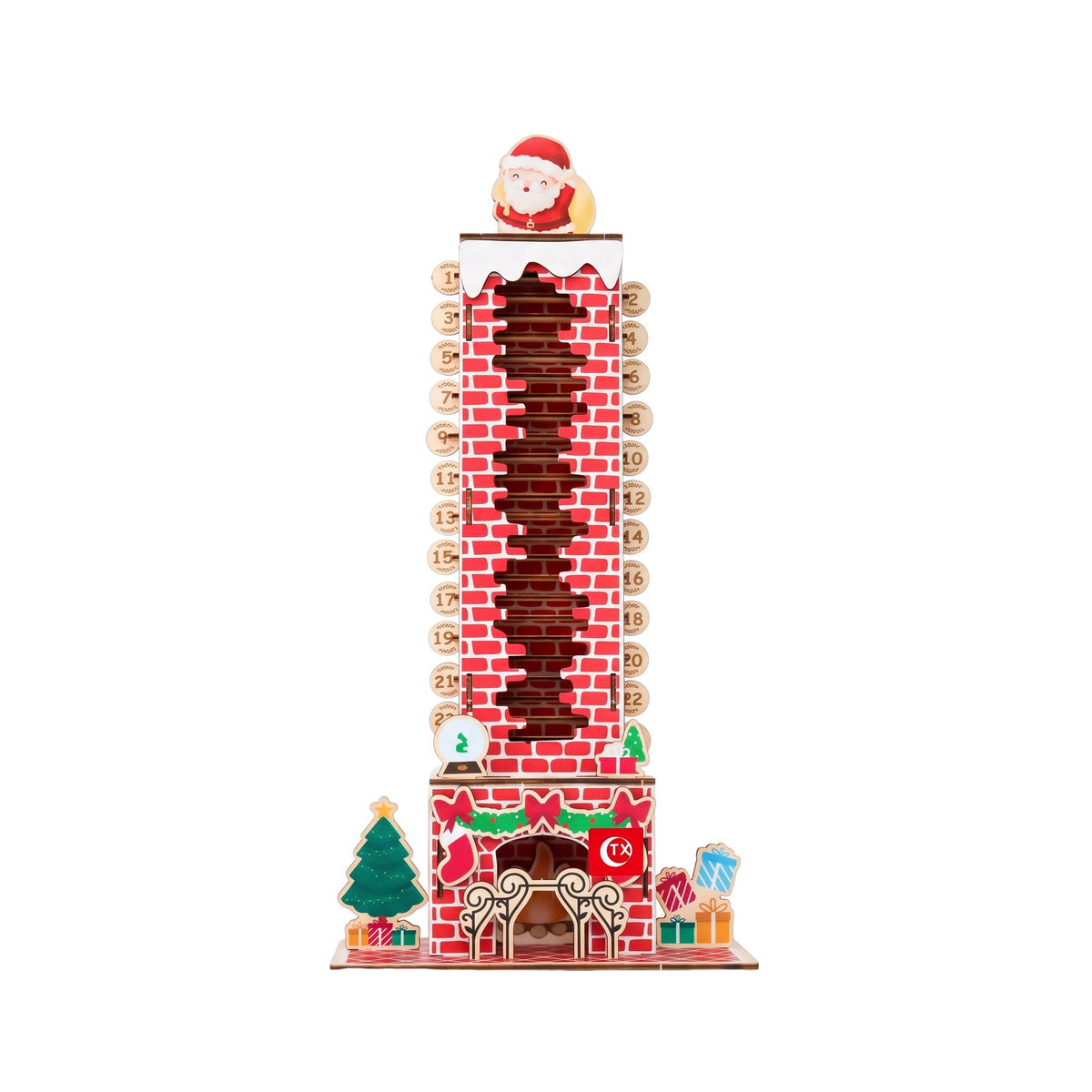 🎅 Build Your Own Christmas Countdown! DIY Mechanical Santa Chimney Calendar 🛠️✨