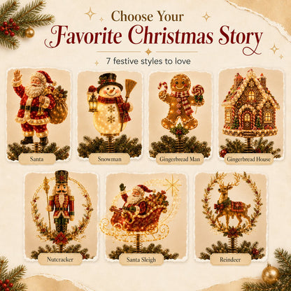 ⏳ Last Day 49% OFF – 🎅  Lighted Christmas Tree Topper Collection ✨