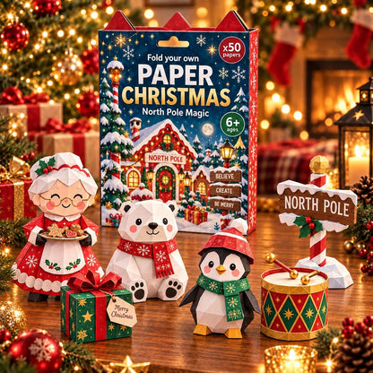 🧘 Relaxing & Beginner-Friendly- 3D DIY Paper Christmas (💕 Step-by-Step Guide Included)