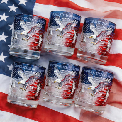 🎁Limited Edition 2026 USA 250th Anniversary Commemorative Glass – 1776-2026 Heritage Edition