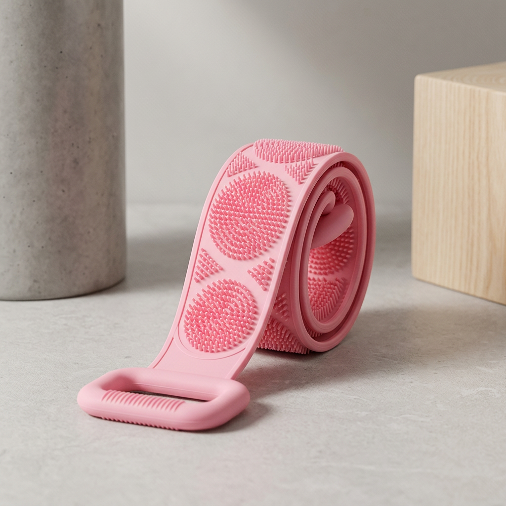 🖐Long double-sided silicone bath scrubber
