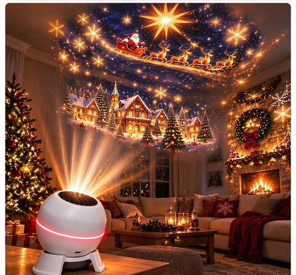 🏆30K+ SOLD!🎅 Christmas Magic Projection Light – Bring Holiday Scenes to Life