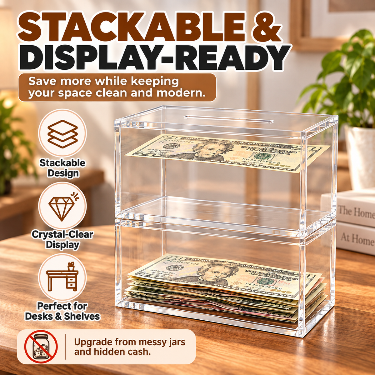 💵 Floating Money Box – Turn Every Bill Into a Satisfying Saving Moment ✨