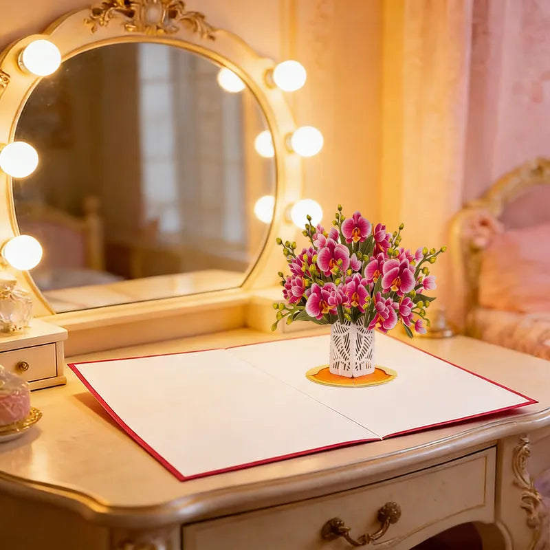 🏆50K+ SOLD! 🌼💌 Forever-Blooming 3D Flower Pop-Up Card– Personalized Love Message & Everlasting Bloom 🎁