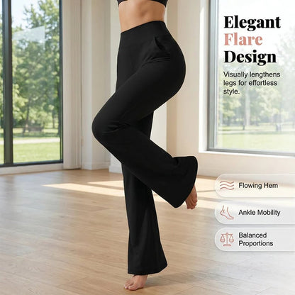 🧘‍♀️  50% OFF! ✨ Women's Stretchy Bootcut Yoga Pants – Flattering, Ultra-Flexible, Pockets Included