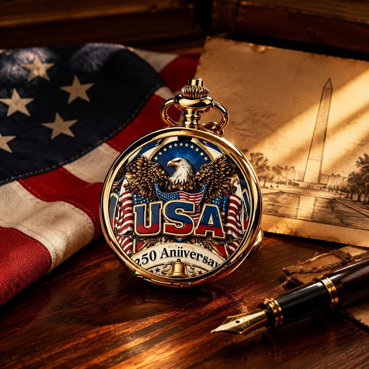 ⏳ ONLY 72 HOURS LEFT: USA 250TH POCKET WATCH — $25.99 ⏳
