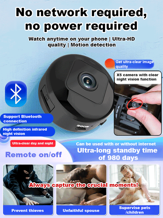✅🤖Ultra-clear wireless WiFi camera for discreet monitoring, monitor scene dynamics anytime, anywhere💫