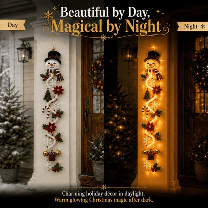 🎄Light‑Up Glowing Christmas Door Hanger ✨ Festive Home Decor