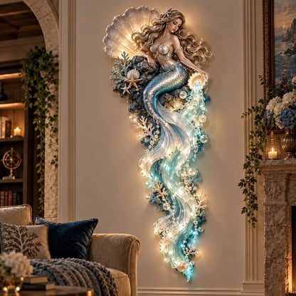 ⏰Limited 49% OFF - 🌊✨ Enchanted Ocean Legends™ Lighted Wall Décor Collection 🐋🧜‍♀️
