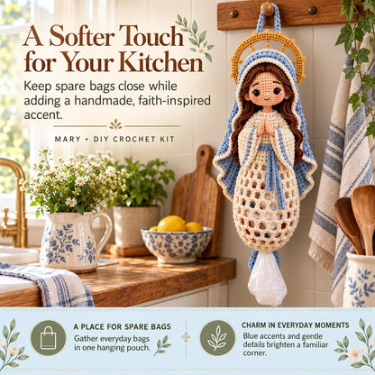 🧶 Beginner-Friendly Blessed Home Crochet Bag Holder DIY Kit | 4 Faith-Inspired Designs with Yarn, Tools & Guide Included ✝️