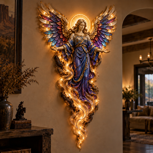 ✨Last Day 45% OFF✝️ Heavenly Radiance™ Lighted Angel Wall Sculpture