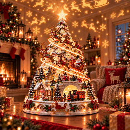 🌟 49% OFF🎄MerryRealm Christmas Village Lightscape Tree