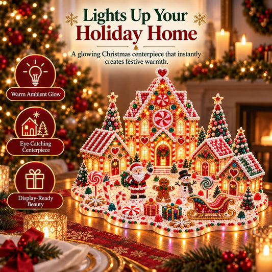 ✨🎃Magical Christmas Village 3D Gem Art DIY Kit– Christmas & Halloween Craft Decor
