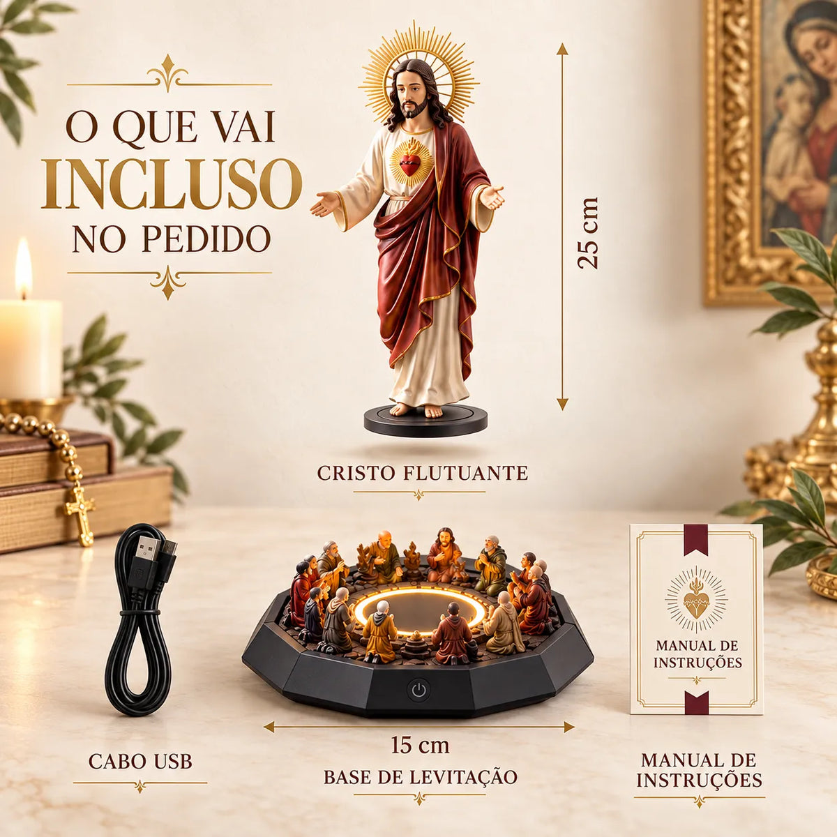 🎉 50% Off Sale ✨ Floating Christ LED Light – Illuminated Christian Faith Decor & Inspirational Gift
