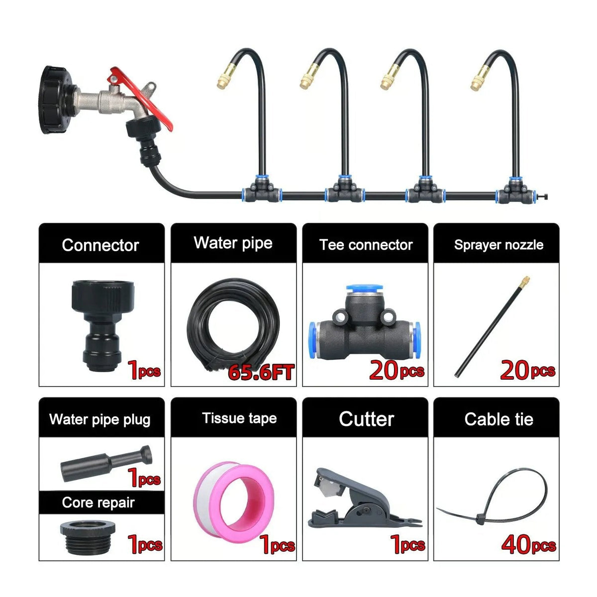 💧Flexible Garden Misting Kit for Everyday Watering