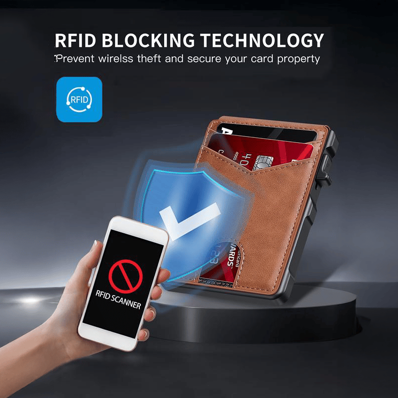 🔥Slim Pop-Up RFID Wallet for Men –  🤎Practical, sleek, and impossible to outgrow