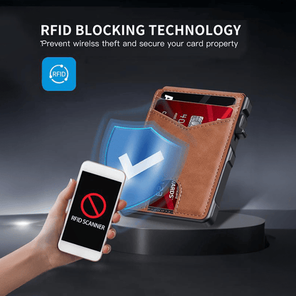 🔥Slim Pop-Up RFID Wallet for Men –  🤎Practical, sleek, and impossible to outgrow