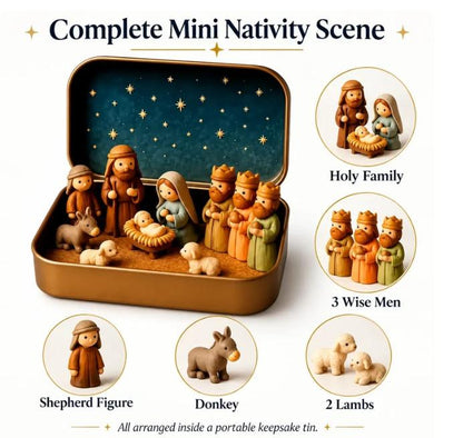 ✝️ Little Bethlehem™ – Pocket Nativity Scene Set ✝️