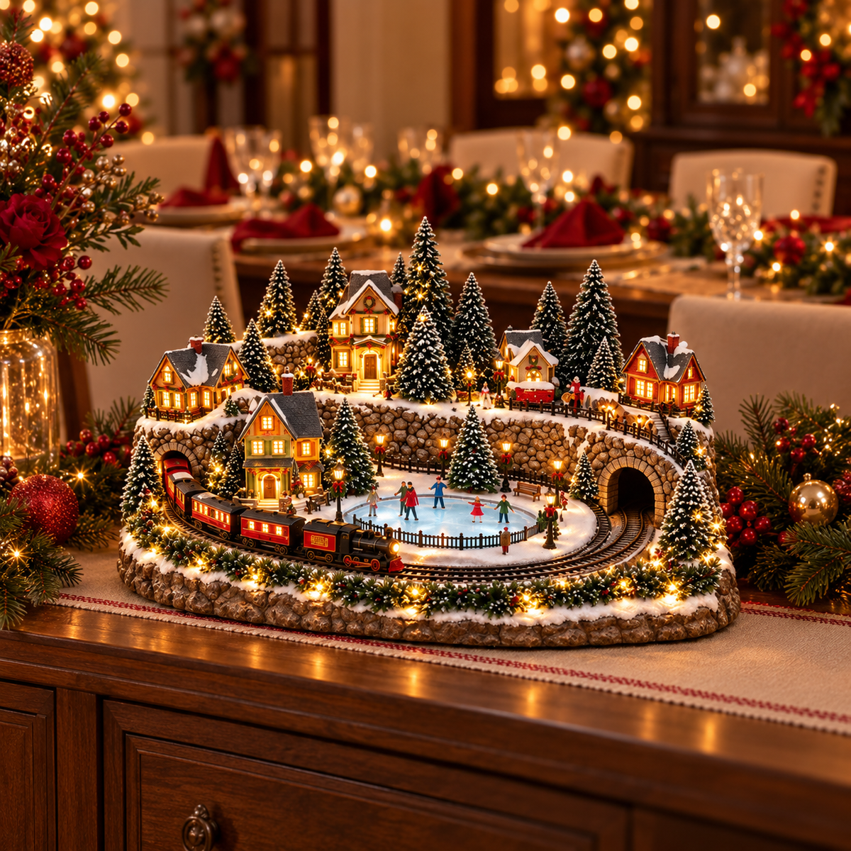 🔥 Lighted & Animated Christmas Village Collection-✨Same as the video