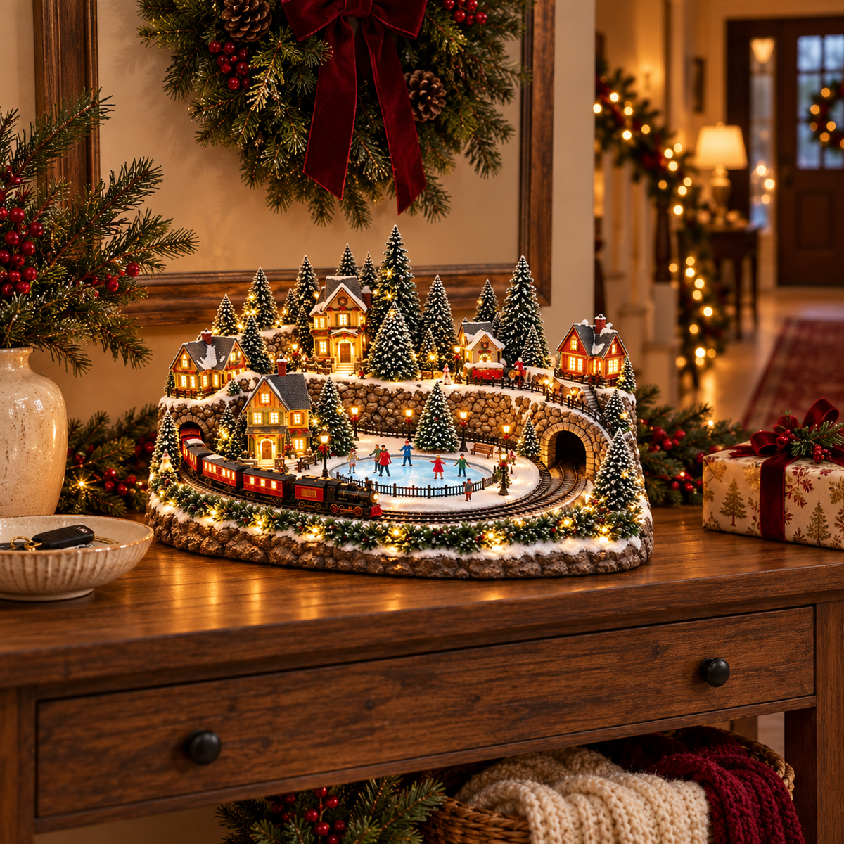 🔥 Lighted & Animated Christmas Village Collection-✨Same as the video