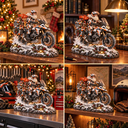 🏍️🎅 Santa’s Ride Home™ | Motorcycle Santa Christmas Figurine